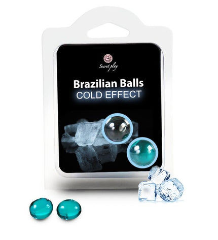 SECRETPLAY - BALLES BRÉSILIENNES EFFET FROID 2 UNITÉS - Concombre Boutique