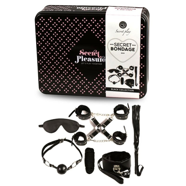 SECRETPLAY - BDSM SET 8 PCS NOIR - Concombre Boutique