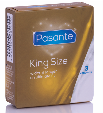 PASANTE - PRÉSERVATIFS KING SIZE 3 UNITÉS by PASANTE