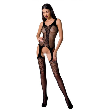 PASSION - FEMME BS072 BODYSTOCKING TAILLE UNIQUE NOIR by PASSION WOMAN