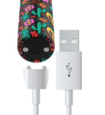 CUSTOM BULLETS - BULLETS PERSONNALISÉS RECHARGEABLE FLORAL 10 INTENSITIES by CUSTOM BULLETS