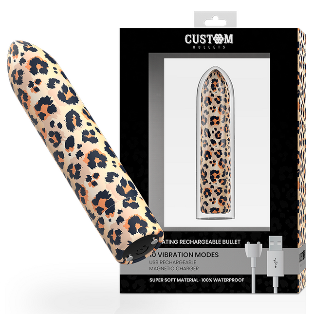 CUSTOM BULLETS - RECHARGEABLE LEOPARD 10 INTENSITIES by CUSTOM BULLETS