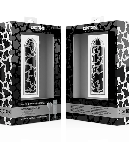 CUSTOM BULLETS - PERSONNALISÉS RECHARGEABLE VACHE 10 INTENSITIES by CUSTOM BULLETS