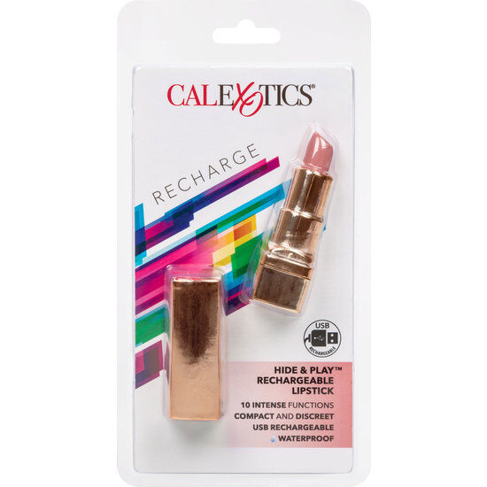 CALEXOTICS - BALA ROUGE LÈVRES RECHARGEABLE HIDE & PLAY ROSE DOUX by CALEXOTICS
