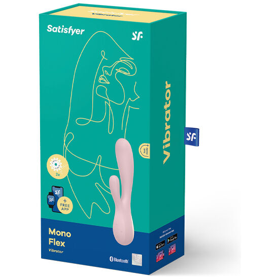 SATISFYER - MONO FLEX ROUGE AVEC APPLICATION by SATISFYER CONNECT