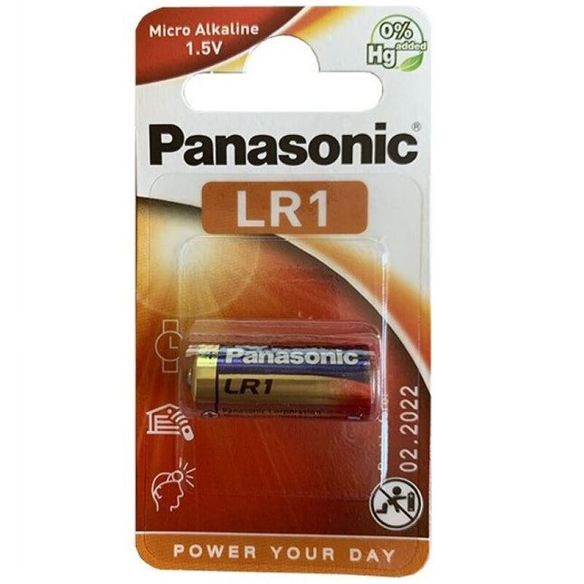 PANASONIC - ALCALINE BATTERY LR1 1.5V BLISTER 1 UNITÉ by PANASONIC