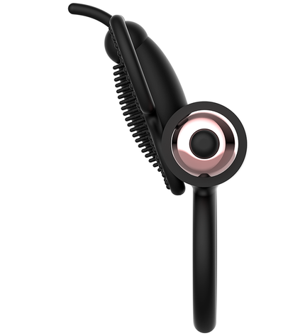 COQUETTE CHIC DESIRE - COCKRING PAPILLON AVEC VIBRATEUR NOIR/ OR by COQUETTE TOYS