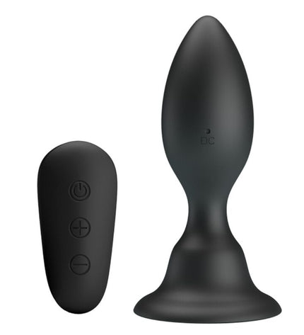 MR PLAY - PLUG ANAL AVEC TÉLÉCOMMANDE VIBRATION NOIRE by MR PLAY
