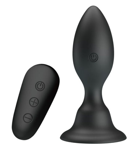 MR PLAY - PLUG ANAL AVEC TÉLÉCOMMANDE VIBRATION NOIRE by MR PLAY