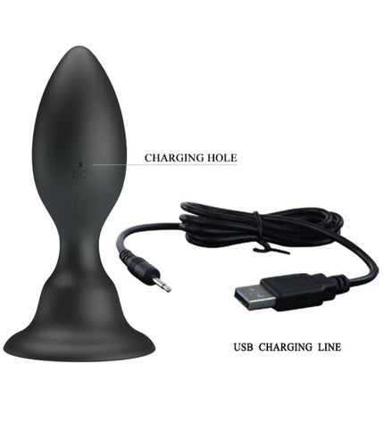 MR PLAY - PLUG ANAL AVEC TÉLÉCOMMANDE VIBRATION NOIRE by MR PLAY