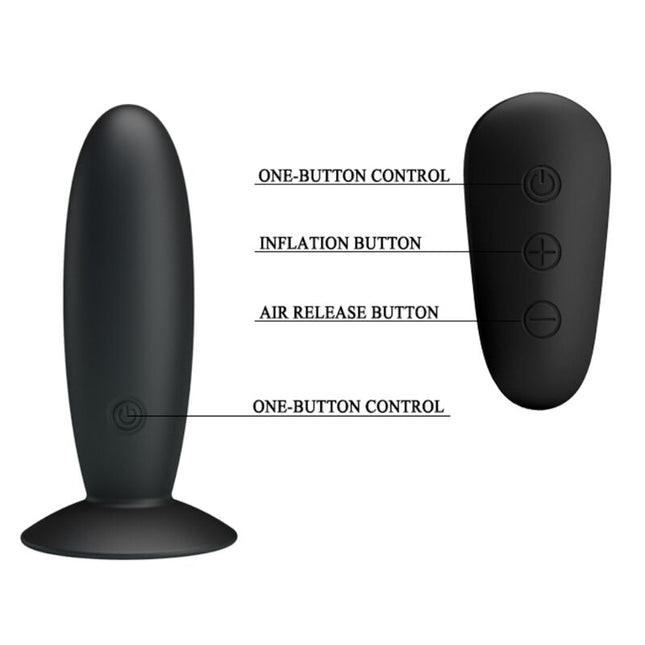 MR PLAY - PLUG ANAL AVEC TÉLÉCOMMANDE VIBRATION NOIRE by MR PLAY