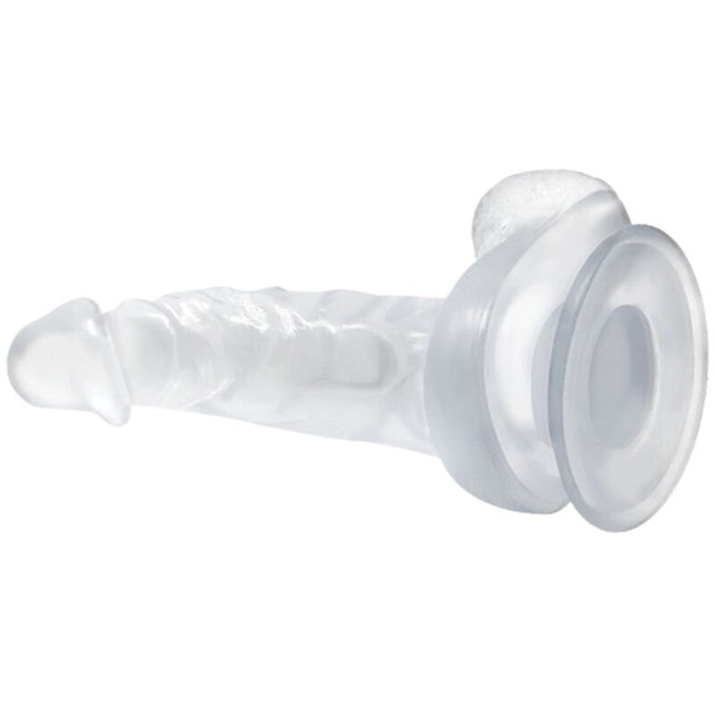 BAILE - GODE RÉALISTE AVEC VENTOUSE ET TESTICULES 16.7 CM TRANSPARENT by BAILE DILDOS
