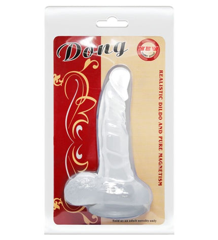 BAILE - GODE RÉALISTE AVEC VENTOUSE ET TESTICULES 16.7 CM TRANSPARENT by BAILE DILDOS