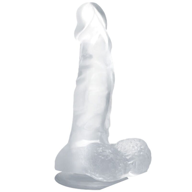 BAILE - GODE RÉALISTE AVEC VENTOUSE ET TESTICULES 16.7 CM TRANSPARENT by BAILE DILDOS