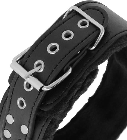 DARKNESS - COLLIER DOUBLÉ AVEC CHAÎNE EN TITANE by DARKNESS BONDAGE