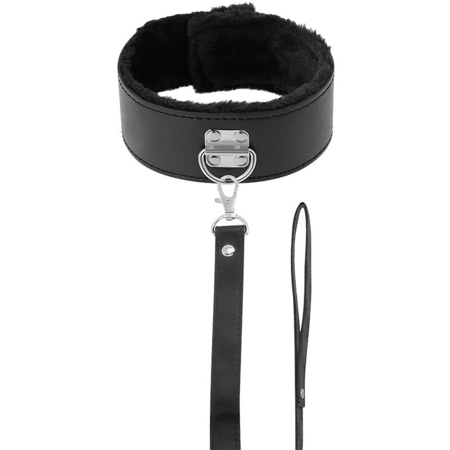 DARKNESS - COLLIER DOUBLÉ AVEC CHAÎNE EN TITANE by DARKNESS BONDAGE