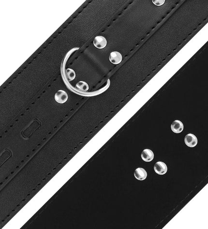 DARKNESS - MENOTTES EN CUIR NOIR by DARKNESS BONDAGE