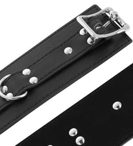 DARKNESS - MENOTTES EN CUIR NOIR by DARKNESS BONDAGE