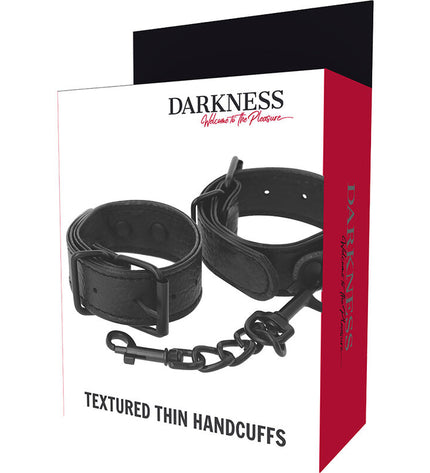 DARKNESS - MENOTTES TEXTURÉES LARGES ET MINCE by DARKNESS BONDAGE