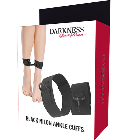 DARKNESS - CHEVILLES EN NYLON NOIR by DARKNESS BONDAGE