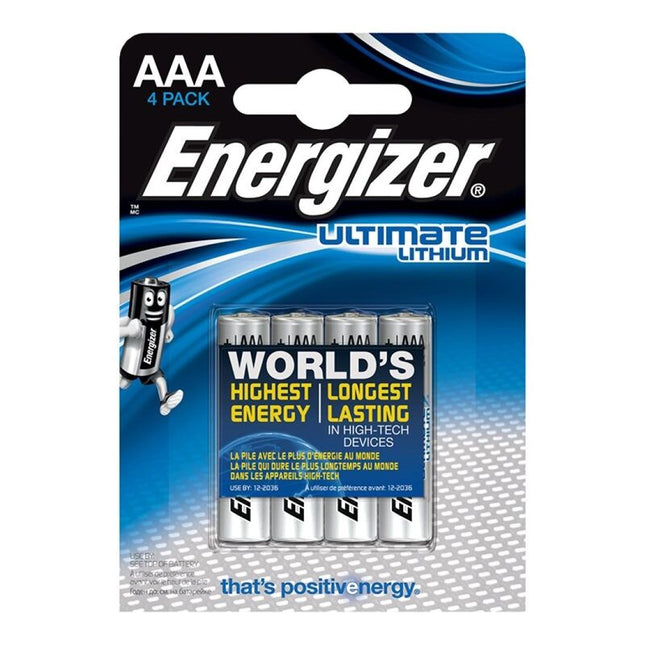 ENERGIZER - ULTIMATE LITHIUM AAA L92 LR03 1,5V *4 by ENERGIZER