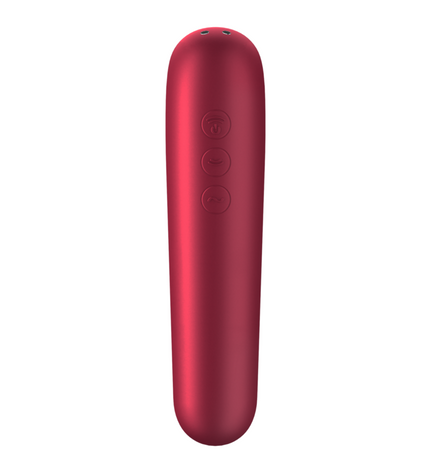 SATISFYER - VIBRATEUR ET ASPIRATION DUAL LOVE AVEC AIR PULSÉ ROUGE by SATISFYER CONNECT