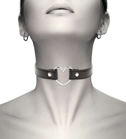 COQUETTE CHIC DESIRE - COLLIER CUIR VEGAN FEMME ACCESSOIRE COEUR by COQUETTE ACCESSORIES
