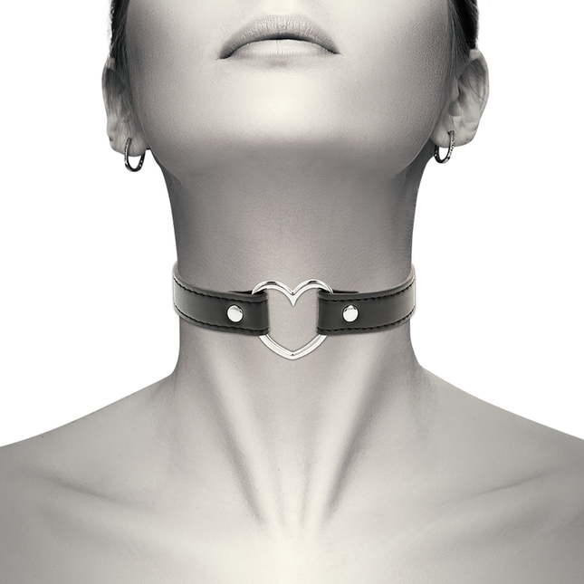 COQUETTE CHIC DESIRE - COLLIER CUIR VEGAN FEMME ACCESSOIRE COEUR by COQUETTE ACCESSORIES