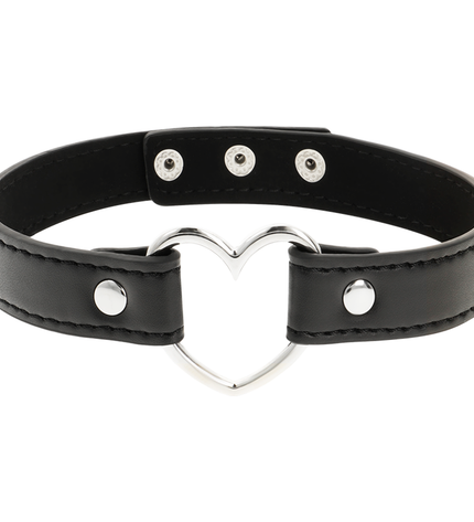 COQUETTE CHIC DESIRE - COLLIER CUIR VEGAN FEMME ACCESSOIRE COEUR by COQUETTE ACCESSORIES