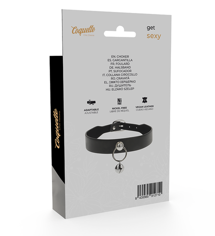 COQUETTE CHIC DESIRE - COLLIER CUIR VEGAN FEMME ACCESSOIRE HOCHET/CERCEAU by COQUETTE ACCESSORIES