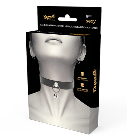 COQUETTE CHIC DESIRE - COLLIER CUIR VEGAN FEMME ACCESSOIRE HOCHET/CERCEAU by COQUETTE ACCESSORIES