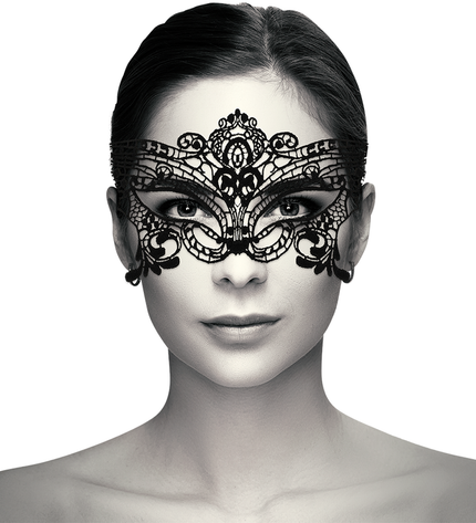 COQUETTE CHIC DESIRE - MASQUE LARGE EN DENTELLE NOIRE by COQUETTE ACCESSORIES
