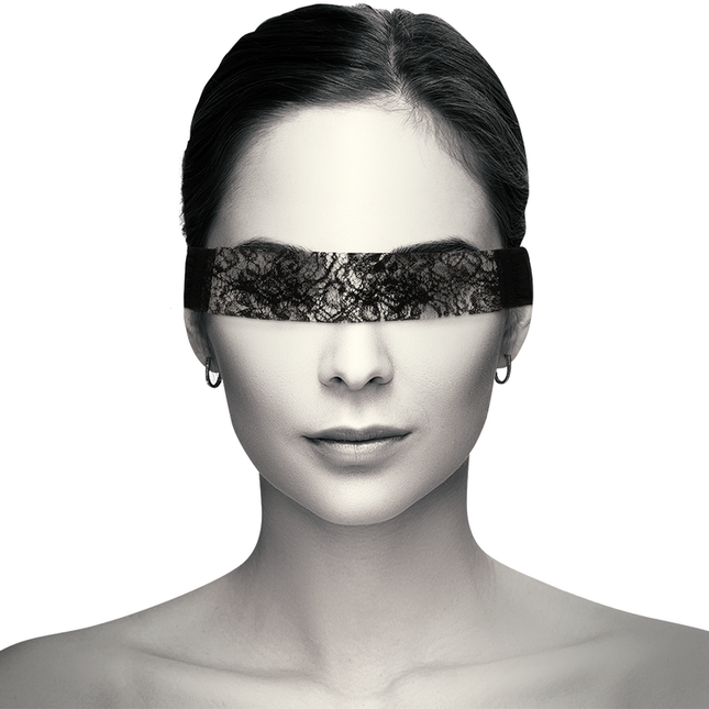 COQUETTE CHIC DESIRE - MASQUE EN DENTELLE NOIRE AVEC RUBAN by COQUETTE ACCESSORIES