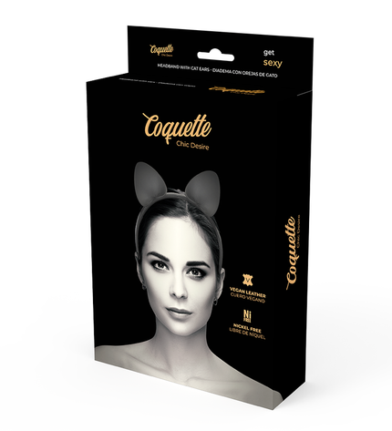 COQUETTE CHIC DESIRE - SERRE-TÊTE AVEC OREILLES DE CHAT by COQUETTE ACCESSORIES