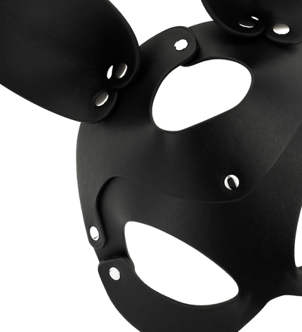 COQUETTE CHIC DESIRE - MASQUE EN CUIR VEGAN AVEC OREILLES DE LAPIN by COQUETTE ACCESSORIES