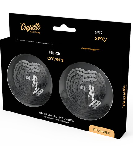 COQUETTE CHIC DESIRE - CACHE-MALINS PAILLETTES NOIRES by COQUETTE ACCESSORIES