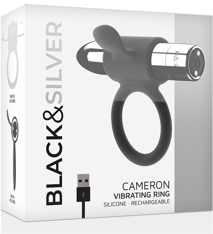 BLACK&SILVER - BAGUE RECHARGEABLE CAMERON ARGENT by BLACK&SILVER