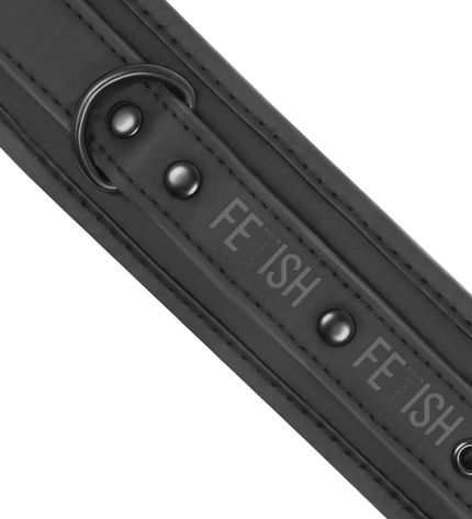 FETISH SUBMISSIVE - CHEVILLES EN CUIR VÉGÉTALIEN AVEC DOUBLURE EN NOPRÈNE - Concombre Boutique