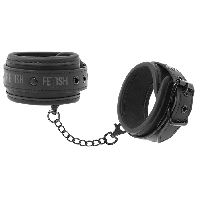 FETISH SUBMISSIVE - CHEVILLES EN CUIR VÉGÉTALIEN AVEC DOUBLURE EN NOPRÈNE - Concombre Boutique