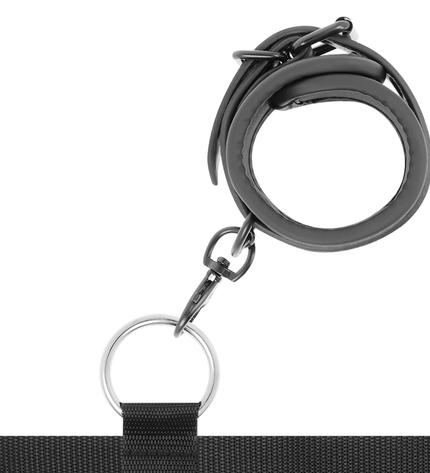 FETISH SUBMISSIVE - ENSEMBLE DE LIENS DE LIT DE LUXE AVEC DOUBLURE EN NOPRÈNE - Concombre Boutique