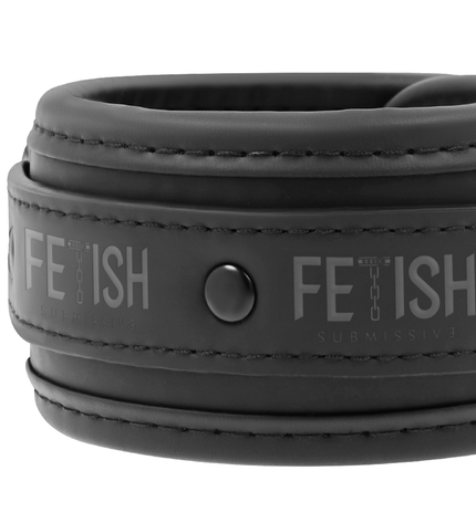FETISH SUBMISSIVE - ENSEMBLE DE LIENS DE LIT DE LUXE AVEC DOUBLURE EN NOPRÈNE - Concombre Boutique