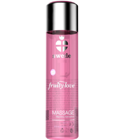 SWEDE - FRUITY LOVE HUILE DE MASSAGE EFFET CHAUFFANT VIN MOUSSEUX FRAISE 120 ML by SWEDE