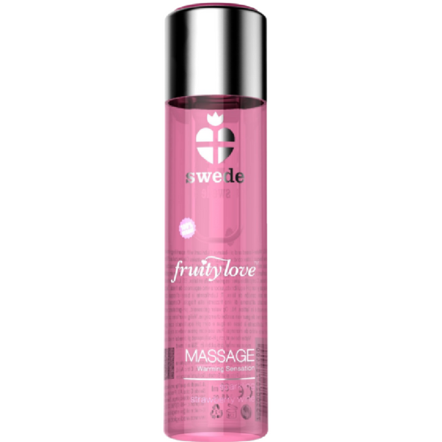 SWEDE - FRUITY LOVE HUILE DE MASSAGE EFFET CHAUFFANT VIN MOUSSEUX FRAISE 120 ML by SWEDE
