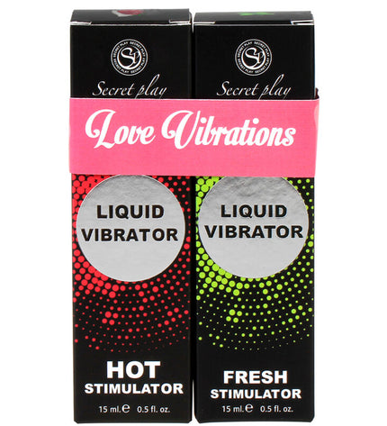 SECRETPLAY - VIBRATEUR LIQUIDE PACK LOVE VIBRATIONS - Concombre Boutique