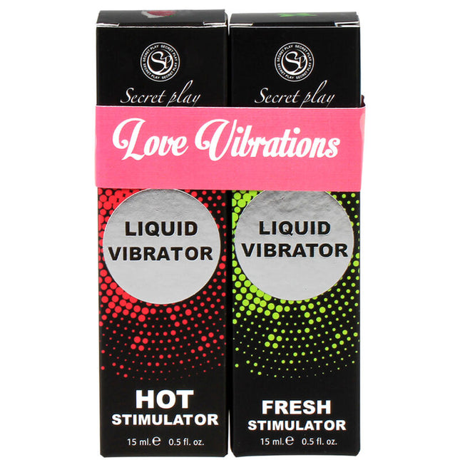 SECRETPLAY - VIBRATEUR LIQUIDE PACK LOVE VIBRATIONS - Concombre Boutique