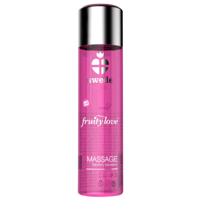 SWEDE - FRUITY LOVE EFFET RÉCHAUFFANT HUILE DE MASSAGE FRAMBOISE ROSE ET RHUBARBE 120 ML by SWEDE