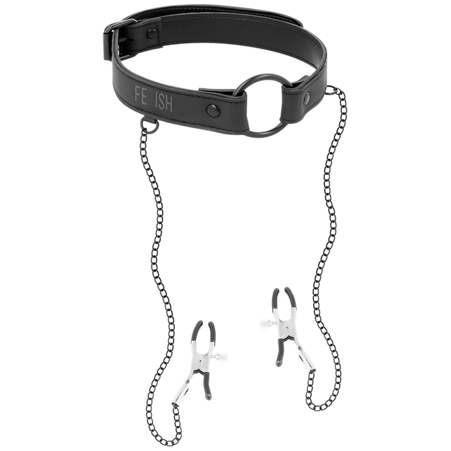 FETISH SUBMISSIVE - ANNEAU BILLON AVEC PINCES  TÉLÉMON - Concombre Boutique