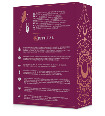 RITHUAL - ESHA EGG SYSTÈME DE TÉLÉCOMMANDE ROTATION + VIBRATION by RITHUAL