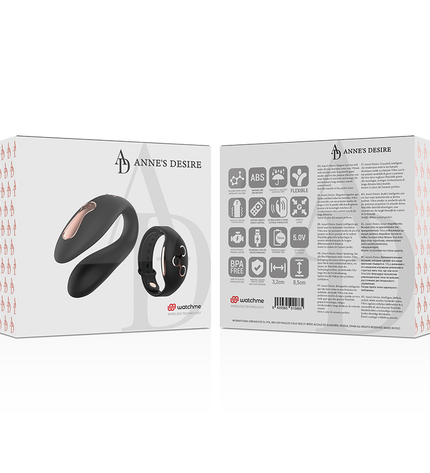 ANNE'S DESIRE - DUAL PLEASURE TECNOLOG A WATCHME NOIR/OR by ANNE´S DESIRE