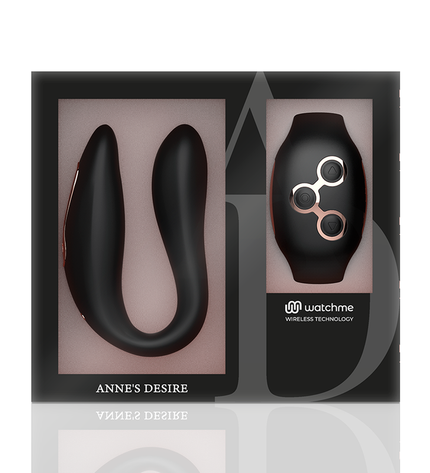 ANNE'S DESIRE - DUAL PLEASURE TECNOLOG A WATCHME NOIR/OR by ANNE´S DESIRE